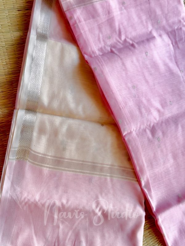 Premium Pink Mangalgiri Silk Cotton