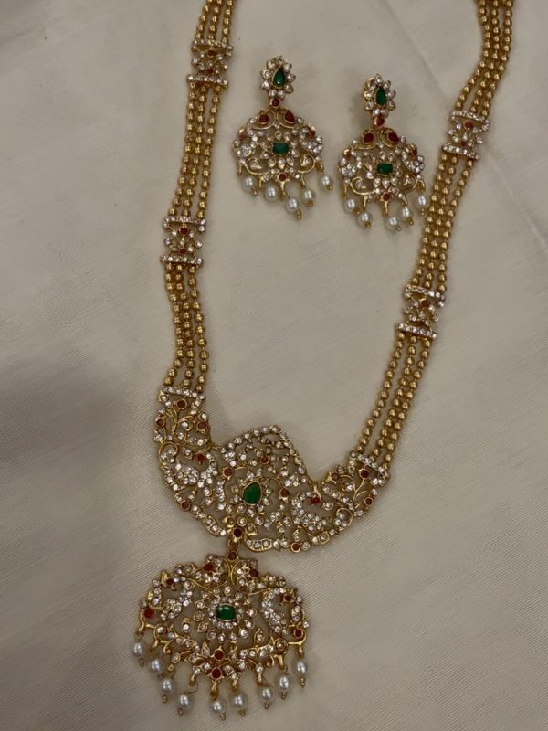 Long Stone Necklace set